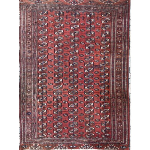 15 - A TURKMAN CARPET, IRAN, CIRCA 1940325 by 225cm