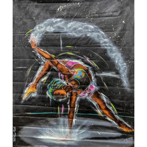 33 - Tivani Mabulele (South African 1993-): REGENERATION signedAcrylic paint & charcoal on canvas150c... 