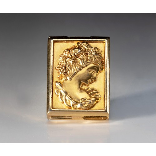 35 - AN ESTEE LAUDER SOLID PERFUME COMPACT, CAMEO, 2000