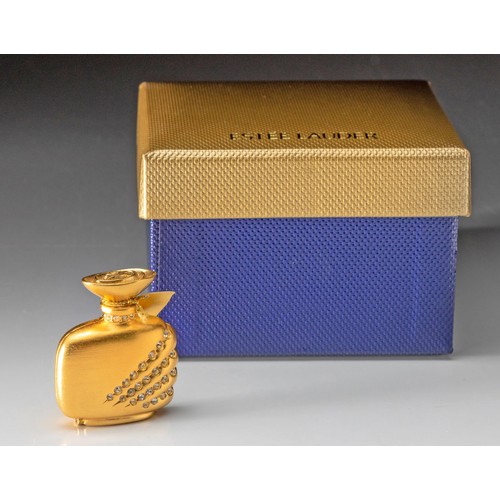27 - AN ESTEE LAUDER SOLID PERFUME COMPACT, ROMANTIC MOMENTS, 2005