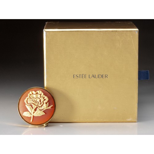 5 - AN ESTEE LAUDER SOLID PERFUME COMPACT, OPULENT CAMEO, 2009