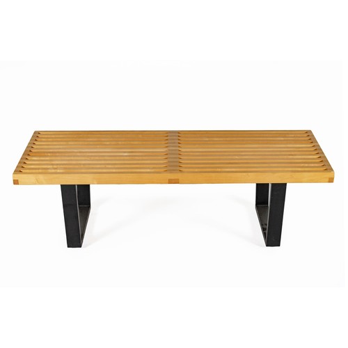 451 - A PLATFORM BENCH, DESIGNED IN 1947 BY GEORGE NELSON FOR HERMAN MILLER