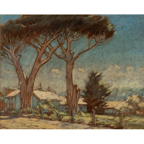 396 - Sydney Carter (South African 1874 - 1945) HOUSES BENEATH TREES