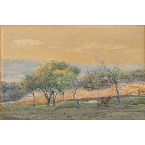 383 - James Smith Morland (British 1846 - 1921) CATTLE BENEATH TREES