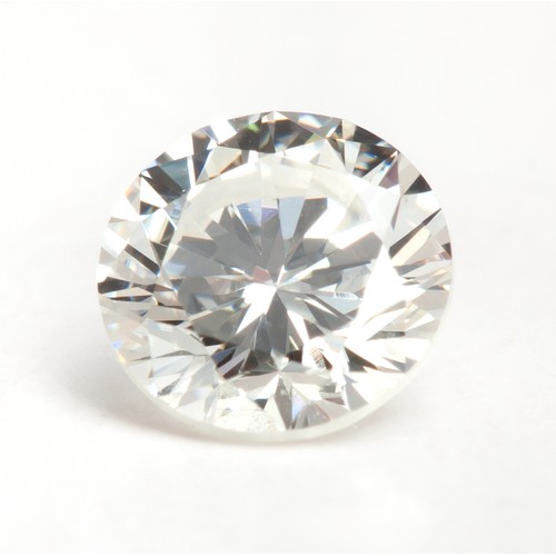 989 - AN UNMOUNTED CERTIFIED ROUND BRILLIANT-CUT DIAMOND