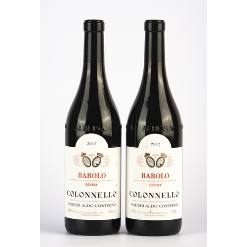28 - 2 bottles of Conterno Colonnello Barolo 2012. Italy