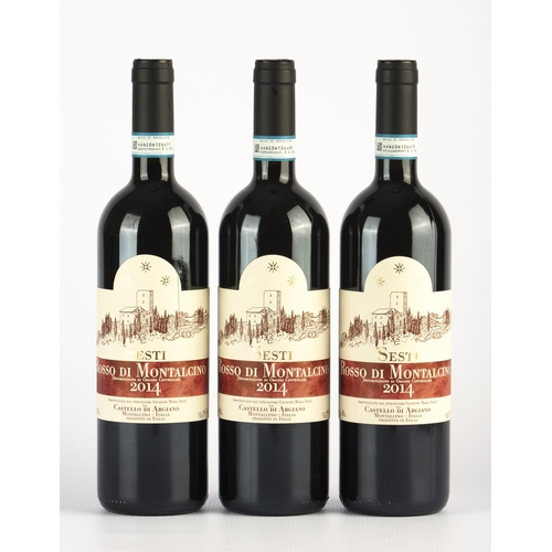35 - 3 bottles of Rosso di Montacilno Sesti. 2014. Italy