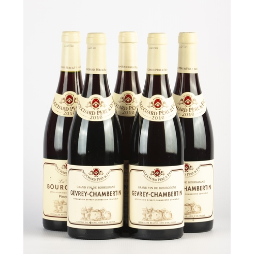4 - 5 bottles mix of red Burgundy Bouchard Pere & Fils 2010 - Bourgogne, France