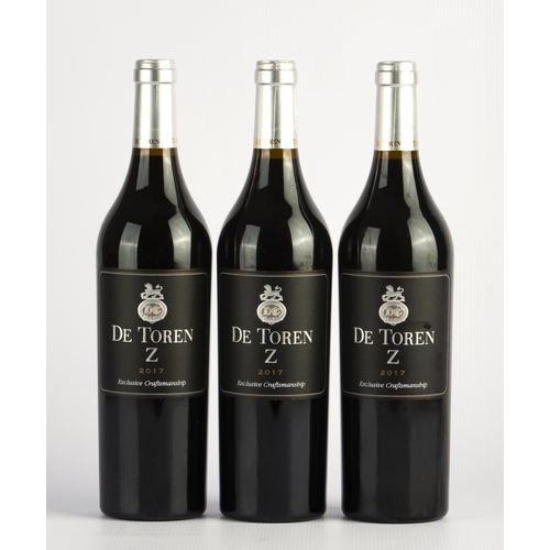 59 - 3 bottles of De Toren Z. 2017. South Africa