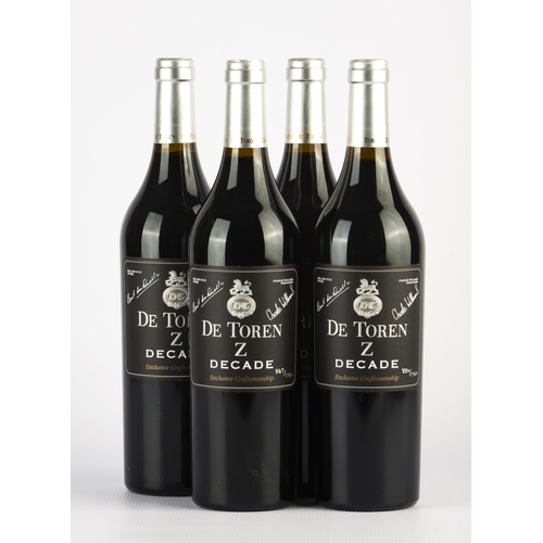 60 - 4 bottles of De Toren Z Decade. 2013. South Africa