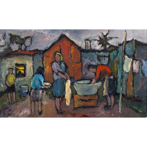 381 - Kenneth Baker (South African 1931 - 1995) WASH DAY
