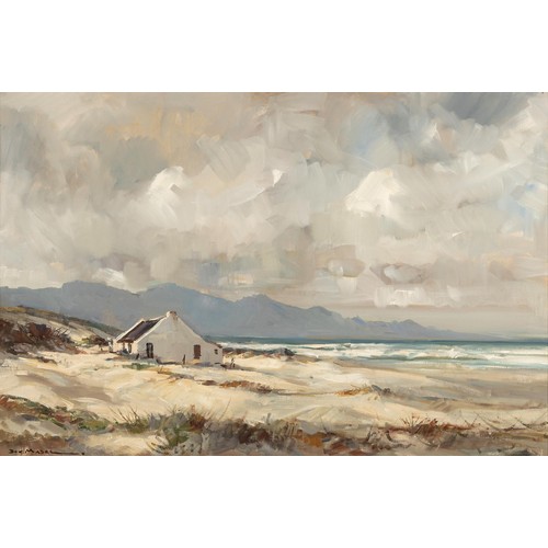384 - Don (Donald James) Madge (South African 1920 - 1997) COTTAGE BETWEEN SAND DUNES
