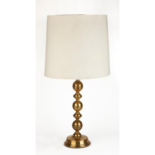 557 - A BRASS TABLE LAMP