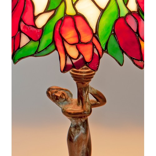 514 - A TIFFANY-STYLE TABLE LAMP