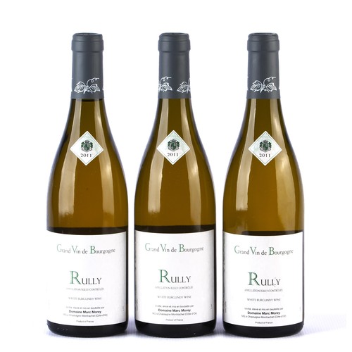 1410 - THREE BOTTLES OF DOMAINE MARC MOREY ET FILS RULLY BLANC