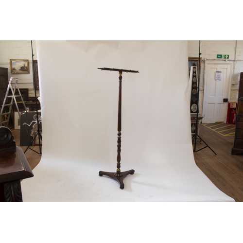44 - A 19th Century Hat Stand. Circa 1830. With turned column and gilt decoration. 155 cm high.