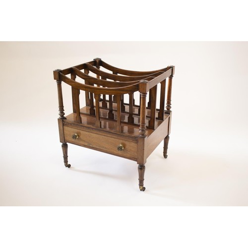 59 - A George III Mahogany Canterbury. Circa 1800.Of typical form. Fitted with a single frieze drawer.  5... 