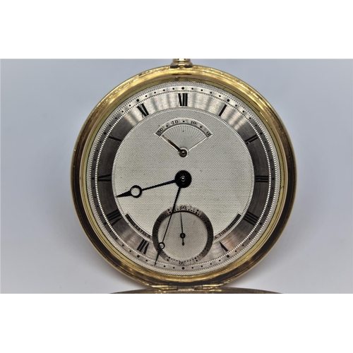 904 - Large gold open face pivoted detent tourbillon chronometer, signed Moremble, Eleve de Breguet, No. 4... 