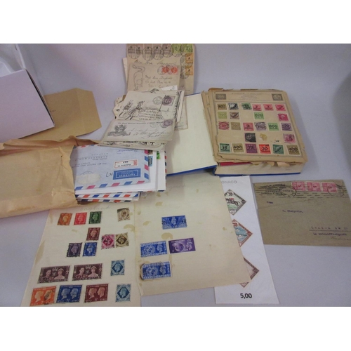 131 - Album of miscellaneous stamps, various loose stamps and postal covers