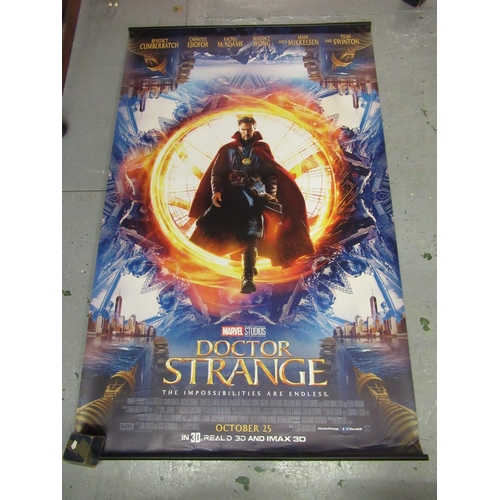 68 - Group of twelve large (approximately 7ft x 5ft) cinema advertising posters, including: Dr. Strange, ... 