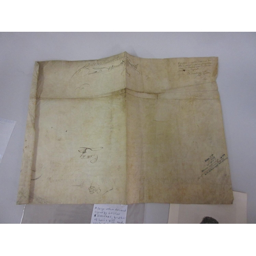72 - Large vellum document signed by Gaston D' Orleans, brother of Louis XIII, and uncle of Louis XIV, ap... 