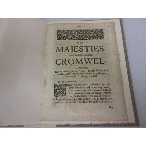 82 - Charles I ' His Majesty's Declaration to Lieutenant General Cromwell Concerning the Lord General Fai... 
