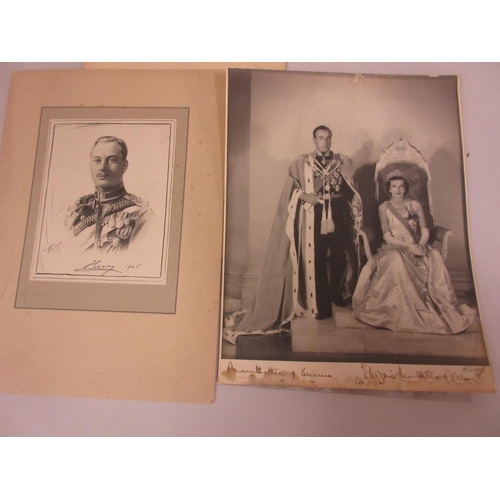 88 - Louis and Edwina Mountbatten, a full length portrait photograph of the Mountbattens in ceremonial dr... 