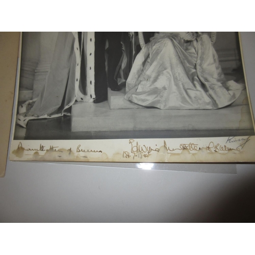 88 - Louis and Edwina Mountbatten, a full length portrait photograph of the Mountbattens in ceremonial dr... 