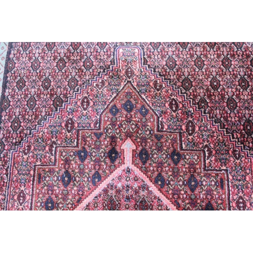 12 - 20th Century Senneh style rug with a lobed medallion and all-over Herati design with borders, 5ft 6i... 