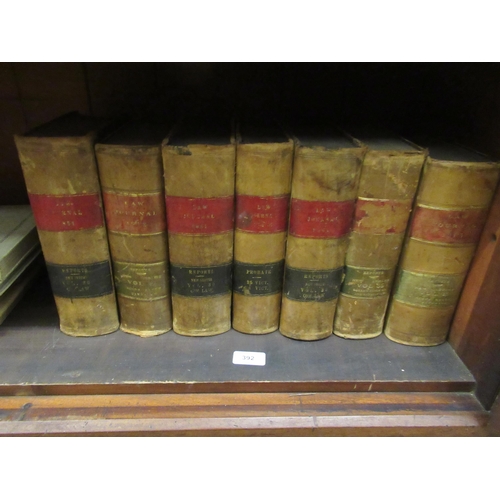 392 - Seven leather bound volumes, ' The Law Journal ' 1851 and later