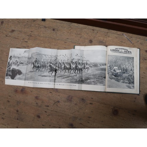 378 - Large volume of bound ephemera on Queen Victoria including pull-out panoramas, a slim volume ' The A... 