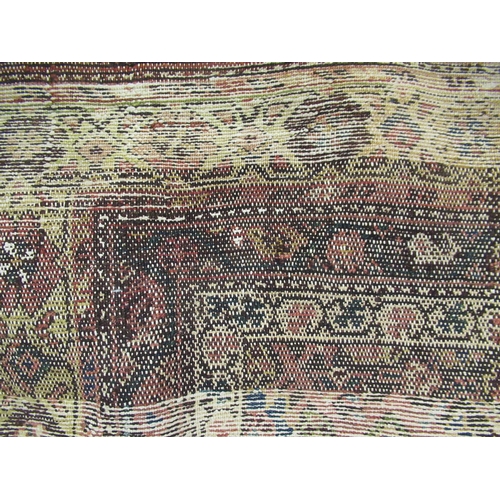 16 - Modern Turkish silk prayer rug, 4ft 6ins x 2ft 10ins approximately