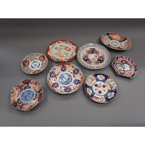 459 - Eight various 19th Century Imari plates, 8ins diameter approximately