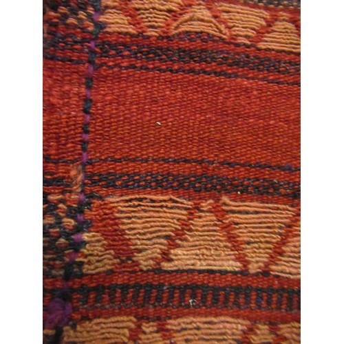 47 - Small Belouch rug, 5ft 4ins x 3ft approximately, together with a small flat weave rug