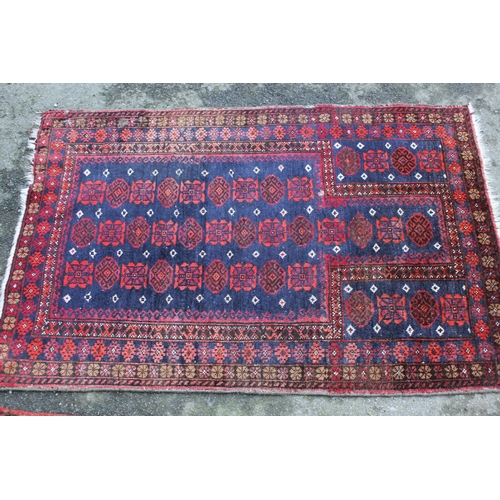 42B - Small Afghan prayer rug and a Belouch prayer rug