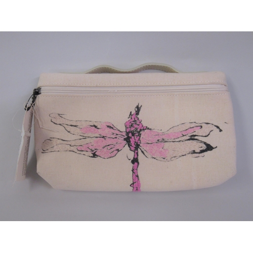 44 - Tracy Emin 2004 Longchamp dragonfly pattern clutch bag