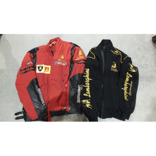 A vintage Ferrari Marlboro Michael Schumacher jacket, another ...