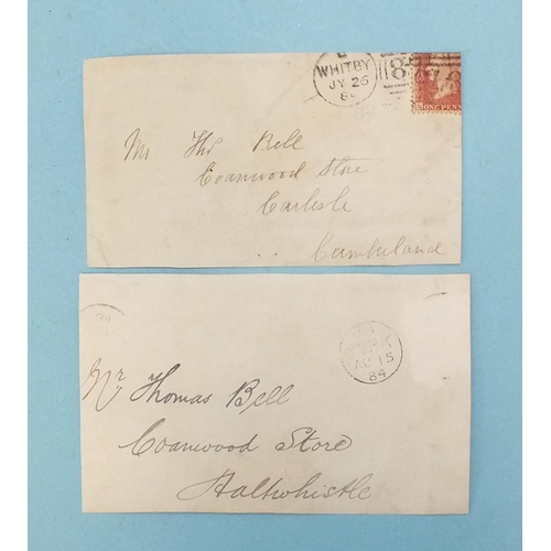 A selection of ten Queen Victoria hand-illustrated envelopes from the ...