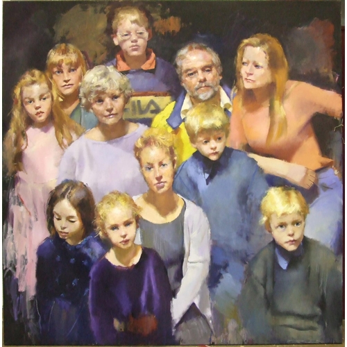 54 - Robert Oscar Lenkiewicz (1941-2002) FAMILY GROUP, MR & MRS PHILLIPS, CHILDREN AND GRANDCHILDREN ... 