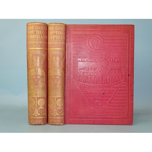 31 - Budge (Sir E A Wallis), The Gods of the Egyptians, 2 vols, 131 illustrations, (no plts), cl gt, 4to,... 