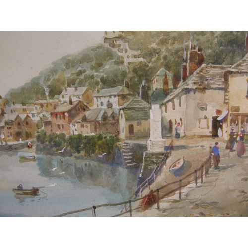 46 - Walter Henry Sweet (1889-1943) THE HARBOUR, MOUSEHOLE Signed watercolour, 17.5 x 27.5cm and a compan... 