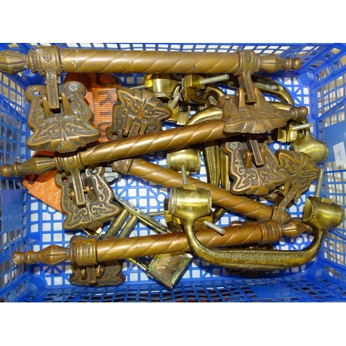 22 - A quantity of brass and other metal coffin furniture, etc.