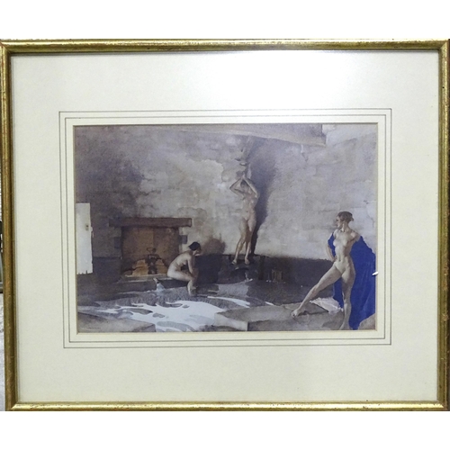 38 - WITHDRAWNAfter Sir William Russell-Flint (1880-1969), four limited-edition unsigned coloured prints:... 