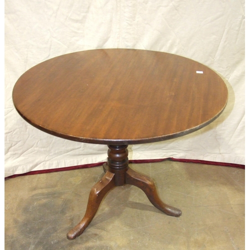 2 - A 19th century mahogany circular tilt-top tripod table, 84cm diameter, a burr walnut dressing table ... 