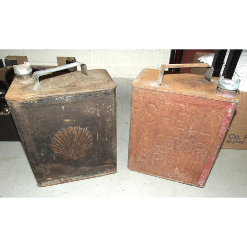 67 - A Shell petrol can by Valor, dated 2/1937 and another Shell Motor Spirit dated 4/1937 (2).... 