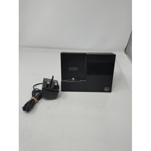 1066 - RRP £60.00 KitSound KSXDOCK3BK X-Dock3 LCD Display Clock Radio Dock with Lightning Connector - Black... 