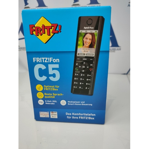 1232 - RRP £56.00 AVM FRITZ!Fon C5 DECT-Komforttelefon (hochwertiges Farbdisplay, HD-Telefonie, Internet-/K... 