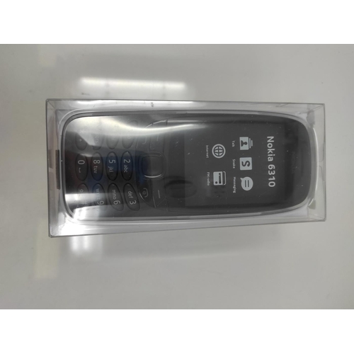 1262 - RRP £53.00 Nokia 6310 - Telefono Cellulare, Display curvo da 2,8 pollici, 8 MB RAM, 16 MB spazio di ... 