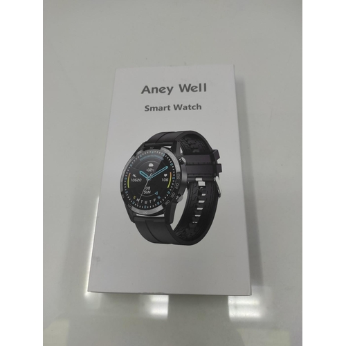 1301 - RRP £52.00 Aney Well Smartwatch Herren Sportuhr mit Bluetooth Anruf Fitnessuhr Fitness Tracker Armba... 
