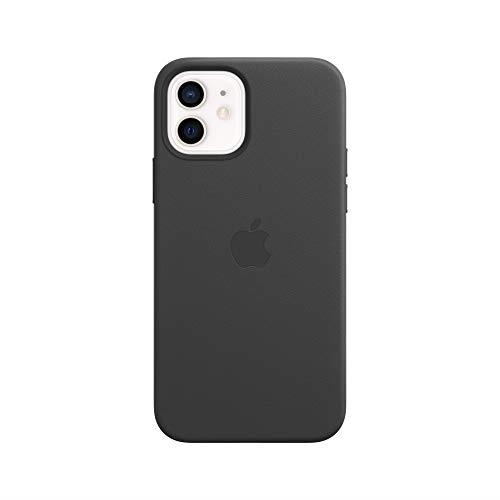 1355 - RRP £53.00 Apple Leder Case mit MagSafe (fÃ¼r iPhone 12 | 12 Pro) - Schwarz - 6.1 Zoll
             ... 